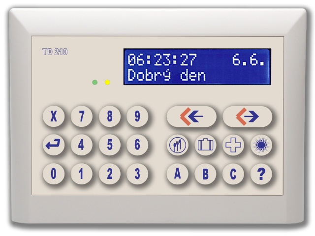 Docházkový bezkontaktní terminál TD 210