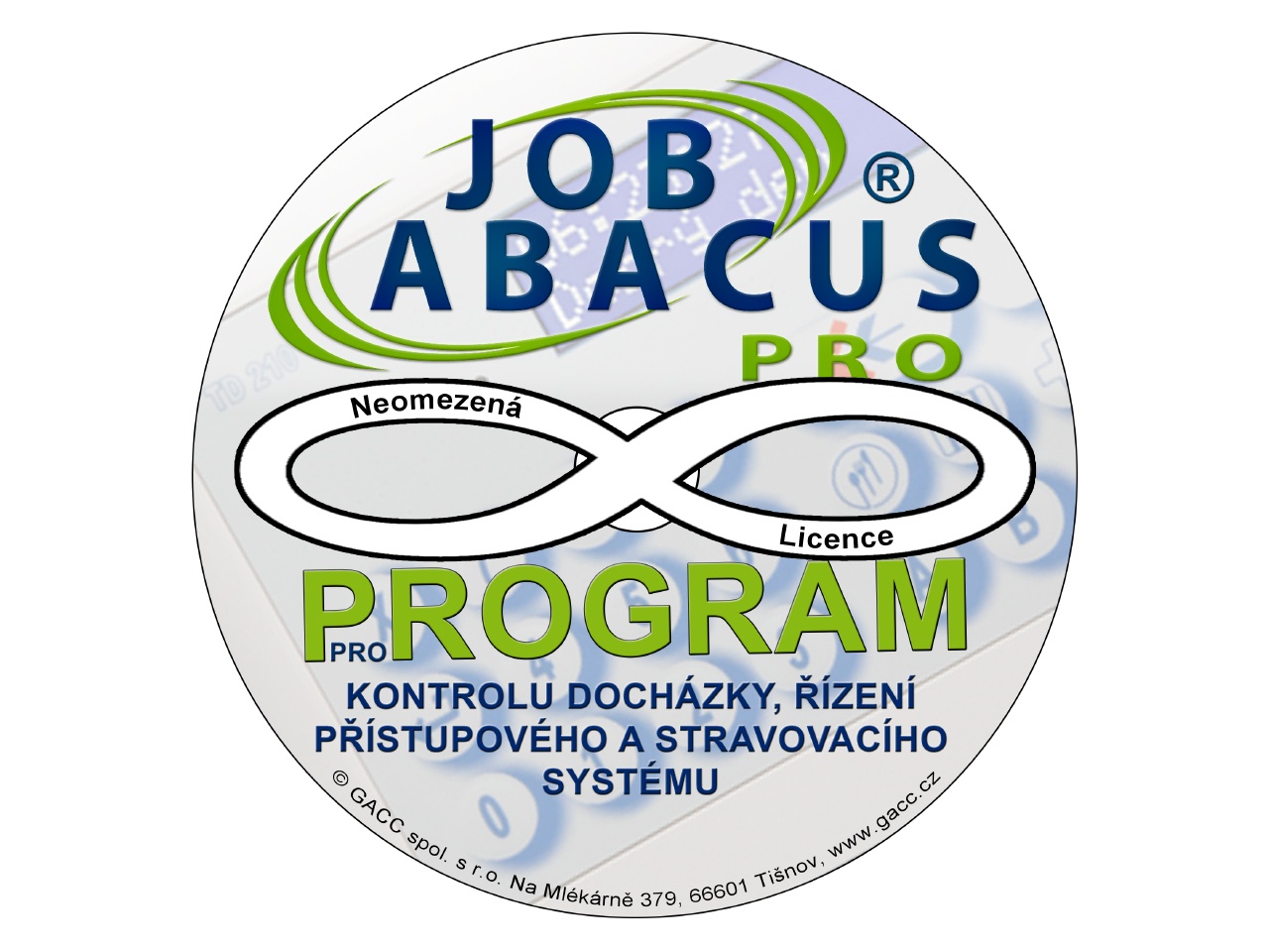 Kombinovaná neomezená licence docházka a stravování Job Abacus Pro - uživatelé